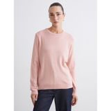 Lc Waikiki Yeni Sezon Bisiklet Yaka Kendinden Desenli Kadın Triko Kazak - Pembe - 3XL