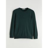 Lc Waikiki Yeni Sezon Bisiklet Yaka Kendinden Desenli Kadın Triko Kazak - Yeşil - 4XL