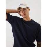 Lc Waikiki Yeni Sezon Bisiklet Yaka Kısa Kollu Erkek Dokulu Triko Kazak - Lacivert - XL