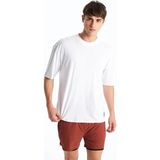 Lc Waikiki Yeni Sezon Bisiklet Yaka Kısa Kollu Erkek Spor Tişört - Beyaz - 3XL