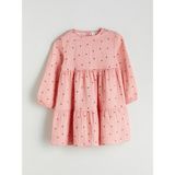 Lc Waikiki Yeni Sezon Bisiklet Yaka Kız Bebek Elbise - 1 - 2 Yaş - Pembe