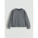 Lc Waikiki Yeni Sezon Bisiklet Yaka Kız Çocuk Sweatshirt - Antrasit - 8 - 9 Yaş