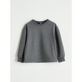 Lc Waikiki Yeni Sezon Bisiklet Yaka Kız Çocuk Sweatshirt - Antrasit - 9 - 10 Yaş