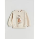Lc Waikiki Yeni Sezon Bisiklet Yaka Kız Çocuk Sweatshirt - Bej - 1 - 2 Yaş