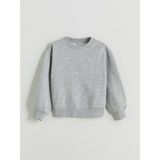 Lc Waikiki Yeni Sezon Bisiklet Yaka Kız Çocuk Sweatshirt - Gri - 8 - 9 Yaş