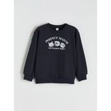 Lc Waikiki Yeni Sezon Bisiklet Yaka Kız Çocuk Sweatshirt - Lacivert - 12 - 13 Yaş