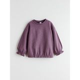 Lc Waikiki Yeni Sezon Bisiklet Yaka Kız Çocuk Sweatshirt - Mor - 2 - 3 Yaş
