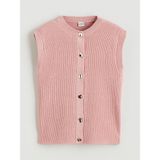 Lc Waikiki Yeni Sezon Bisiklet Yaka Kız Çocuk Triko Yelek - 13 - 14 Yaş - Pembe