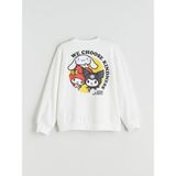 Lc Waikiki Yeni Sezon Bisiklet Yaka Kuromi Baskılı Kız Çocuk Sweatshirt - 10 - 11 Yaş - Ekru