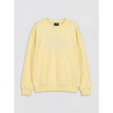 Lc Waikiki Yeni Sezon Bisiklet Yaka London Baskılı Kız Çocuk Sweatshirt - Açık Sarı - 8 - 9 Yaş