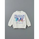 Lc Waikiki Yeni Sezon Bisiklet Yaka Mickey Mouse Baskılı Kız Çocuk Sweatshirt - Ekru - 10 - 11 Yaş