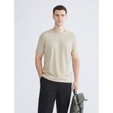Lc Waikiki Yeni Sezon Bisiklet Yaka Penye Erkek Tişört - Bej - 2XL