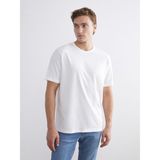 Lc Waikiki Yeni Sezon Bisiklet Yaka Penye Erkek Tişört - Ekru - 2XL