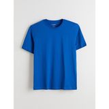 Lc Waikiki Yeni Sezon Bisiklet Yaka Penye Erkek Tişört - Mavi - 4XL