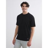 Lc Waikiki Yeni Sezon Bisiklet Yaka Penye Erkek Tişört - Siyah - XS