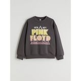 Lc Waikiki Yeni Sezon Bisiklet Yaka Pink Floyd Baskılı Kız Çocuk Sweatshirt - Gri - 10 - 11 Yaş