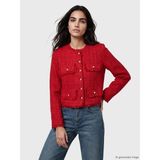 Lc Waikiki Yeni Sezon Bisiklet Yaka Püskül Detaylı Kadın Tüvit Ceket - XS - Kırmızı