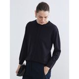 Lc Waikiki Yeni Sezon Bisiklet Yaka Taşlı Kadın Triko Kazak - Lacivert - XL