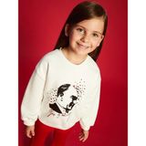 Lc Waikiki Yeni Sezon Bisiklet Yaka Uzun Kollu Atatürk Baskılı Kız Bebek Sweatshirt - Ekru - 9 - 12 Ay