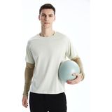 Lc Waikiki Yeni Sezon Bisiklet Yaka Uzun Kollu Erkek Spor Tişört - Yeşil - M