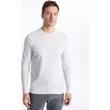 Lc Waikiki Yeni Sezon Bisiklet Yaka Uzun Kollu Erkek Tişört - Bej - 2XL