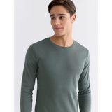 Lc Waikiki Yeni Sezon Bisiklet Yaka Uzun Kollu Erkek Tişört - Yeşil - 2XL