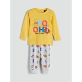 Lc Waikiki Yeni Sezon Bisiklet Yaka Winnie The Pooh Baskılı Erkek Çocuk Pijama Takım - Sarı - 3 - 4 Yaş