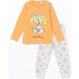 Lc Waikiki Yeni Sezon Bugs Bunny Baskılı Erkek Çocuk Pijama Takım - Turuncu - 3 - 4 Yaş