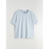 Lc Waikiki Yeni Sezon Büyük Beden Basic Penye Erkek Tişört - Mavi - 5XL