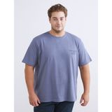Lc Waikiki Yeni Sezon Büyük Beden Baskılı Penye Erkek Tişört - İndigo - 3XL