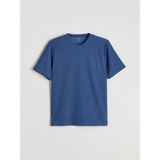Lc Waikiki Yeni Sezon Büyük Beden Bisiklet Yaka Penye Erkek Tişört - İndigo - 6XL