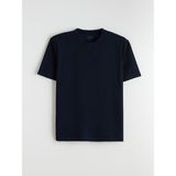Lc Waikiki Yeni Sezon Büyük Beden Bisiklet Yaka Penye Erkek Tişört - Lacivert - 4XL