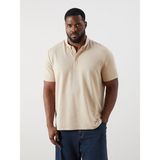 Lc Waikiki Yeni Sezon Büyük Beden Polo Yaka Erkek Tişört - Bej - 3XL