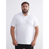 Lc Waikiki Yeni Sezon Büyük Beden Polo Yaka Pike Erkek Tişört - Beyaz - 6XL