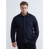 Lc Waikiki Yeni Sezon Büyük Beden Regular Fit Uzun Kollu Erkek Gömlek - 2XL - Lacivert