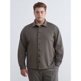 Lc Waikiki Yeni Sezon Büyük Beden Regular Fit Uzun Kollu Erkek Gömlek - 3XL - Haki