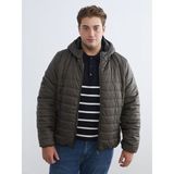 Lc Waikiki Yeni Sezon Büyük Beden Standart Kalıp Kapüşonlu Erkek Şişme Mont - Haki - 6XL