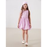 Lc Waikiki Yeni Sezon Çiçek Aplike Kız Çocuk Balon Elbise - 9 - 12 Ay - Lila