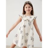 Lc Waikiki Yeni Sezon Çiçekli Kız Çocuk Müslin Elbise - 1 - 2 Yaş - Ekru