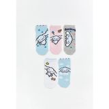 Lc Waikiki Yeni Sezon Cinnamoroll Desenli Kız Çocuk Patik Çorap 5'li - 27 - 29 - Mavi