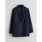Lc Waikiki Yeni Sezon Çizgili Kadın Blazer Ceket - Lacivert - 40