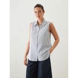 Lc Waikiki Yeni Sezon Cizgili Kadin Gomlek - S5NE31Z8 - Indigo - 44