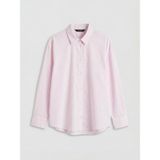 Lc Waikiki Yeni Sezon Çizgili Oversize Kadın Gömlek - 3XL - Pembe