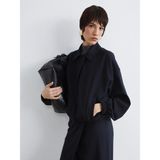 Lc Waikiki Yeni Sezon Çizgili Oversize Kadın Gömlek Ceket - XS - S - Lacivert