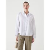 Lc Waikiki Yeni Sezon Cizgili Oversize Kadin Gomlek - S5I333Z8 - Ekru - XS