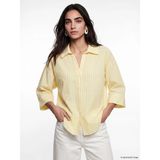 Lc Waikiki Yeni Sezon Çizgili Oversize Poplin Kadın Gömlek - XL