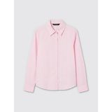 Lc Waikiki Yeni Sezon Çizgili Oxford Kadın Gömlek - 3XL - Pembe