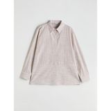 Lc Waikiki Yeni Sezon Cizgili Poplin Kadin Gomlek - S5L381Z8 - Turuncu - 44