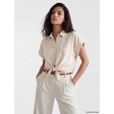Lc Waikiki Yeni Sezon Crop Modal Karışımlı Kadın Gömlek - XS - Bej