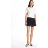 Lc Waikiki Yeni Sezon Dar Fit Kendinden Desenli Kadın Etek - Siyah - 2XL